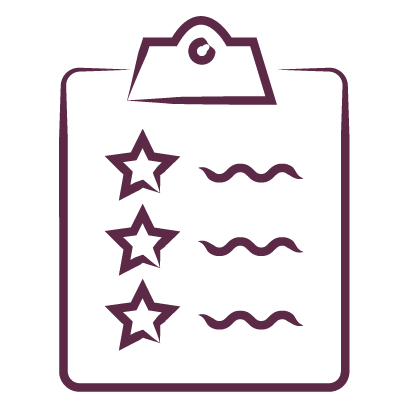 clipboard and stars icon