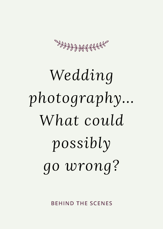 Cover image for blog post about wedding photography backup plans