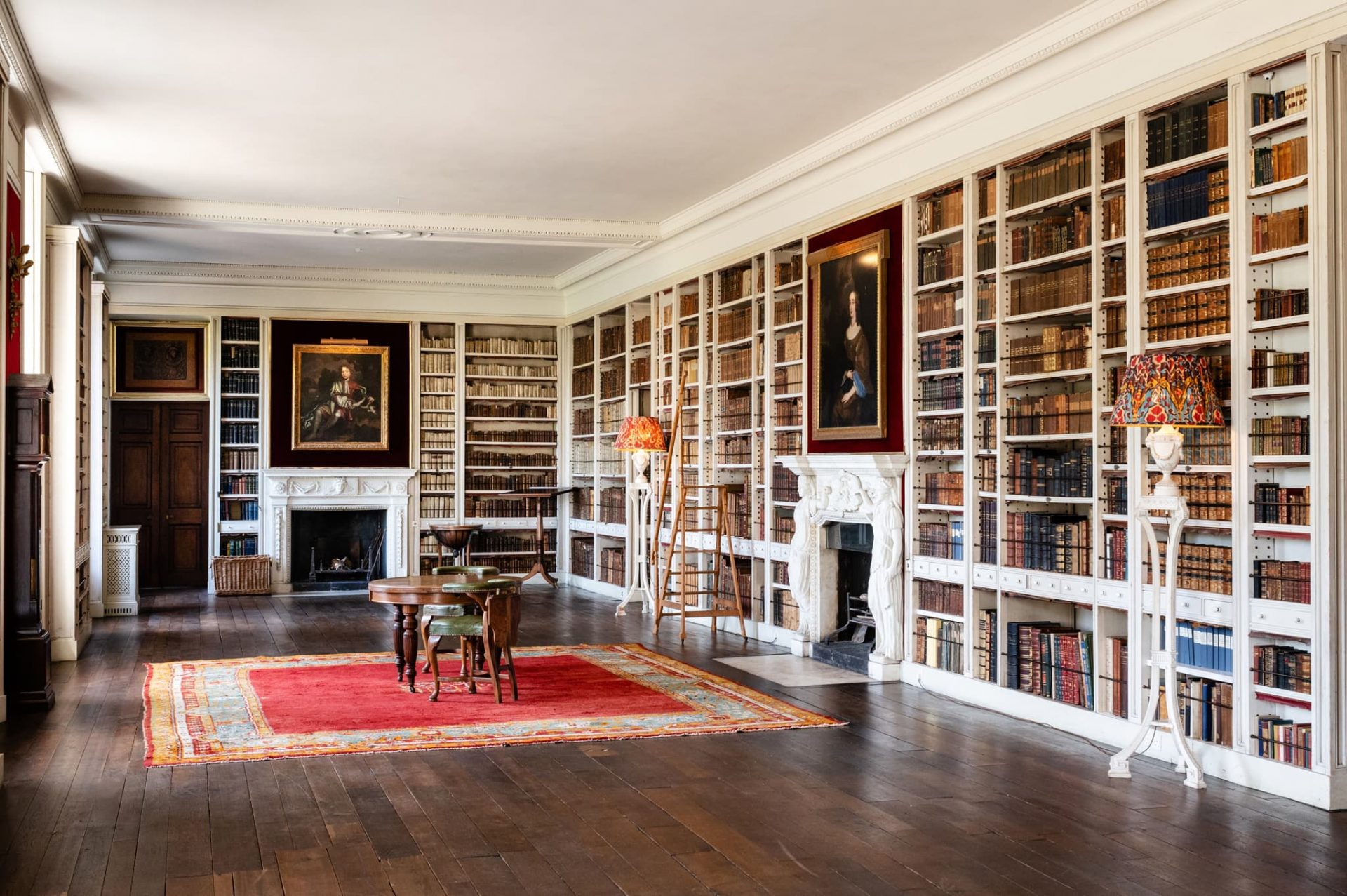 The library at St Giles House in Dorset