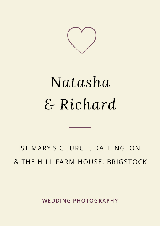 Cover image for blog post about Natasha & Richard's wedding at The Hill Farm House in Brigstock