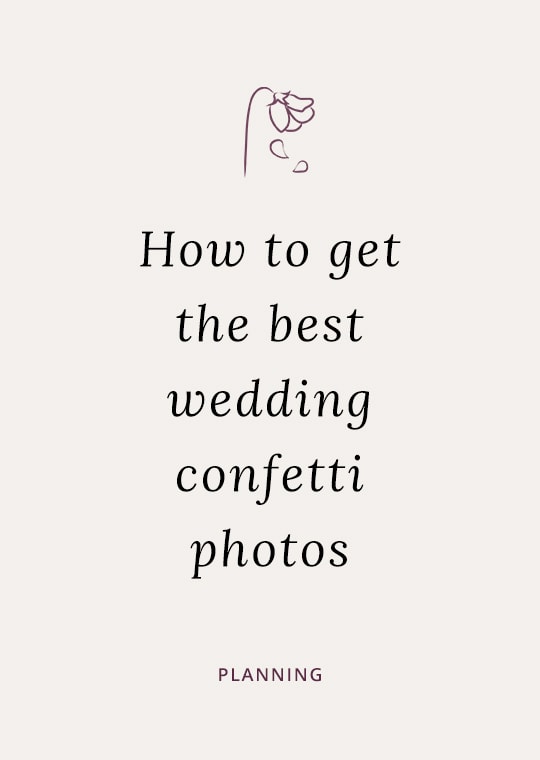 Best confetti wedding photos blog post cover image