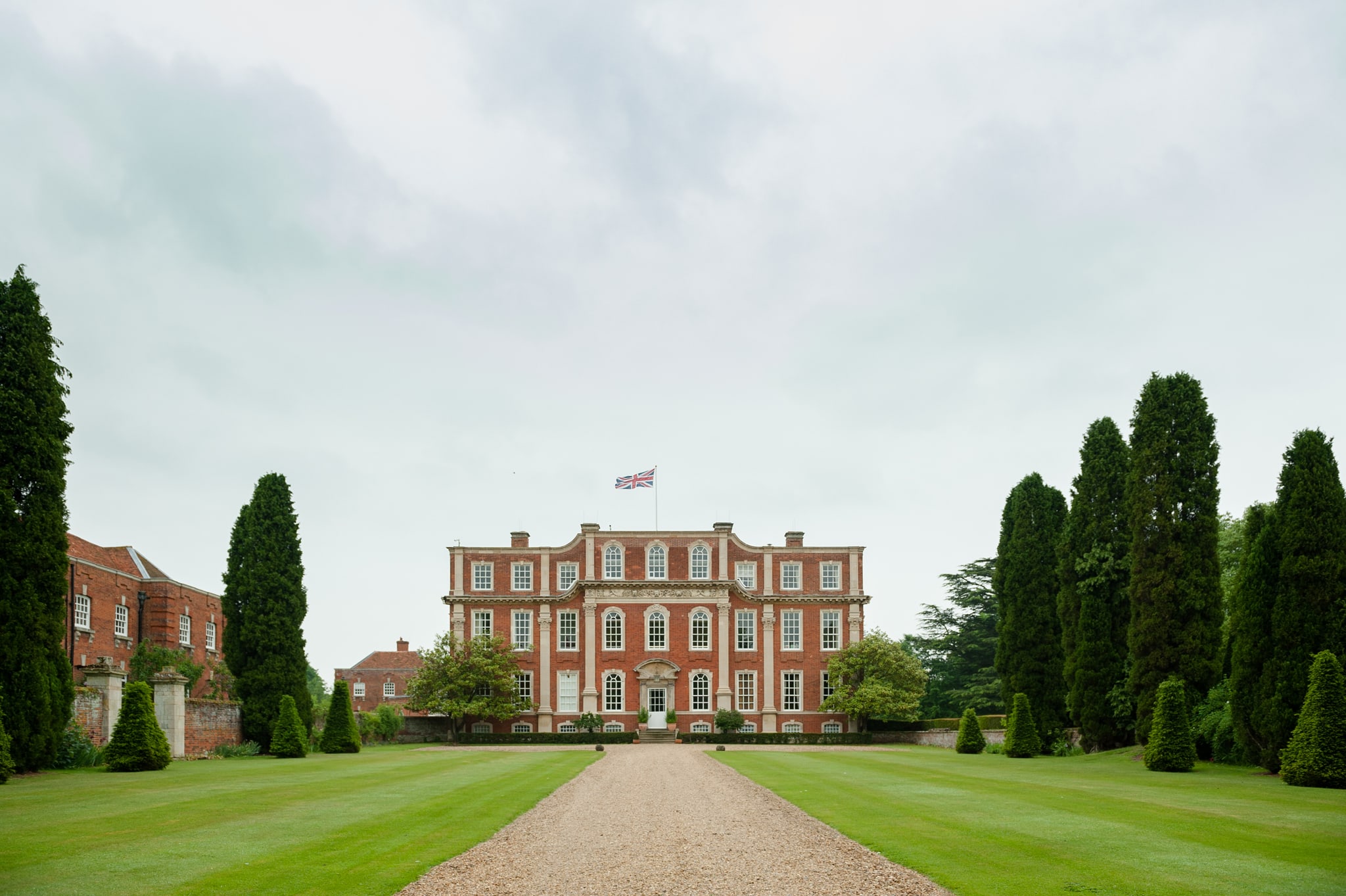 The front of Chicheley Hall