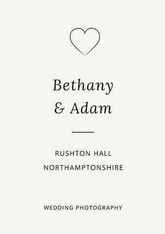Cover image for blog post of Bethany and Adam's black tie wedding