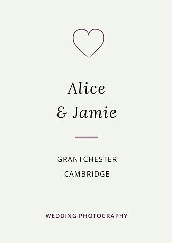 Cover image for blog post about Alice and Jamie's wedding at Grantchester church